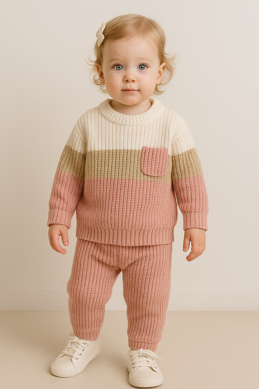 Baby Winter Wear Woolen Knitted Sweater & Pant Set | Warm & Stylish Wool Outfit for Baby Boys & Girls. - THEREALLUXEWEAR